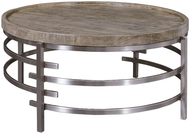 Signature Design by Ashley® Zinelli 2-Piece Gray Living Room Tables Set 1