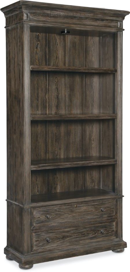 Hooker® Furniture Traditions Maduro Bookcase-1