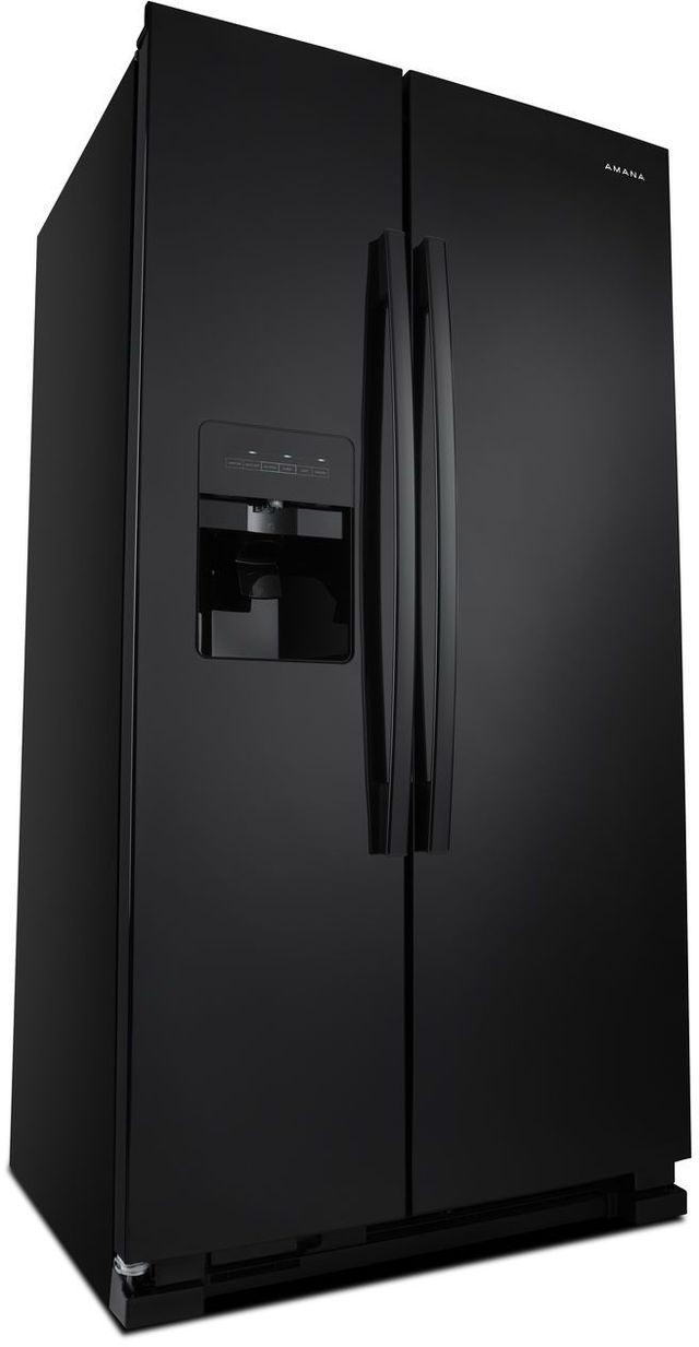 Amana® 24.57 Cu. Ft. Black Side-By-Side Refrigerator 3