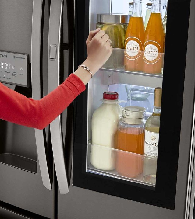 LG 27.6 Cu. Ft. PrintProof™ Stainless Steel French Door Refrigerator 9