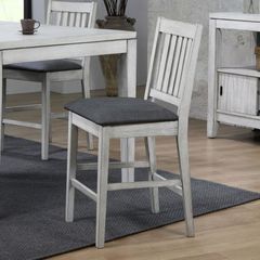 ECI Furniture Summer Winds Gray/White Mission Style Counter Stool