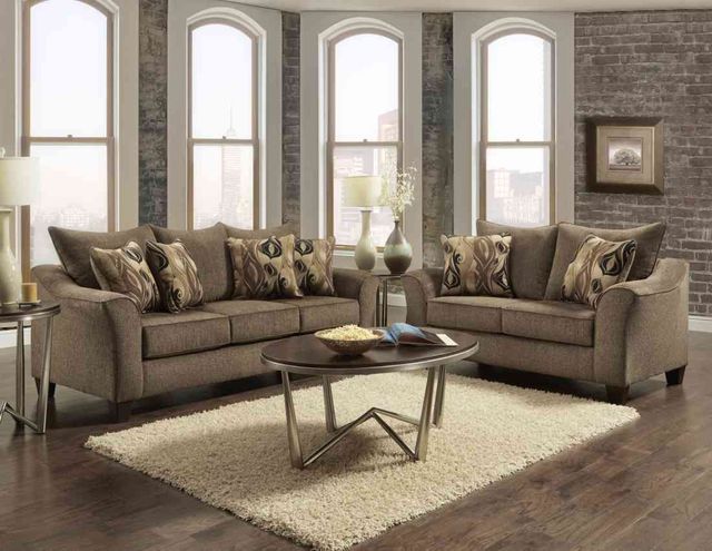 Affordable Furniture Camero Cafe Loveseat | Fischer Furniture | Rapid ...