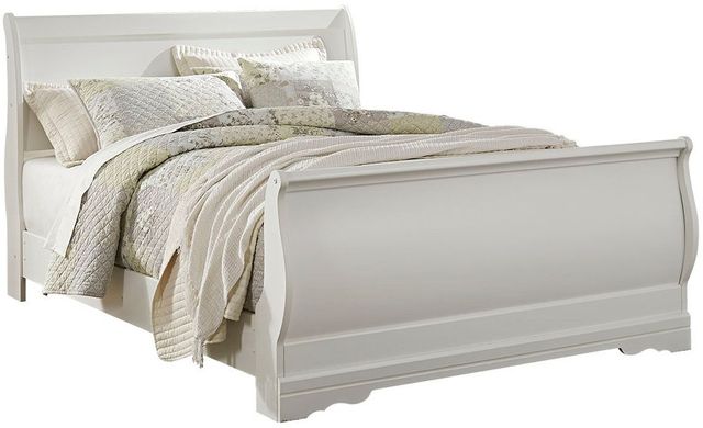 Signature Design by Ashley® Anarasia 4-Piece White Queen Sleigh Bed Set-1