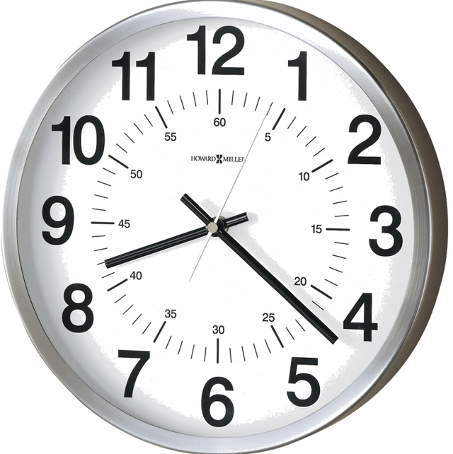 Howard Miller® Easton Spun Nickel 12" Wall Clock 0