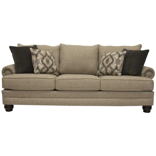 Mayo Twine Linen Sofa with Stain-Resistant Fabric-1