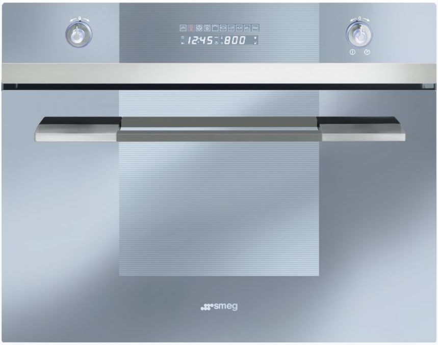 Smeg Linea 24" Fingerprint Proof Stainless Steel Electric Built In Steam Combination Oven
