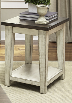 Liberty Furniture Lancaster Weathered Bark Chair Side Table