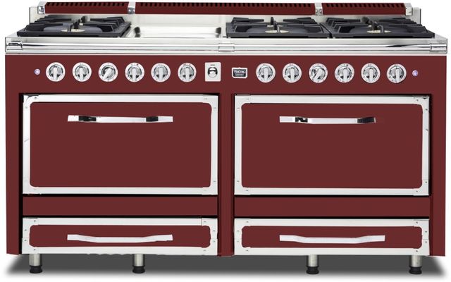 Viking® Tuscany 66" Reduction Red Dual Fuel Pro-Style Dual Fuel Natural Gas Range