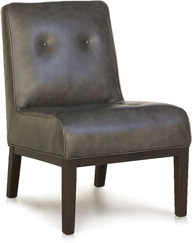 Smith Brothers 995 Collection Brown Leather Armless Chair