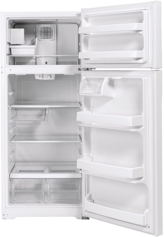 GE® 17.5 Cu. Ft. White Top Freezer Refrigerator 1