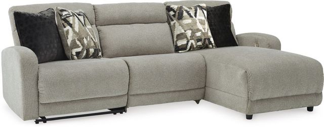Signature Design by Ashley® Colleyville 3-Piece Stone Power Reclining Sectional with Chaise-0