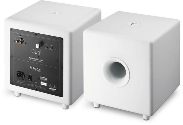 Focal® Pearl White 8" Subwoofer 1