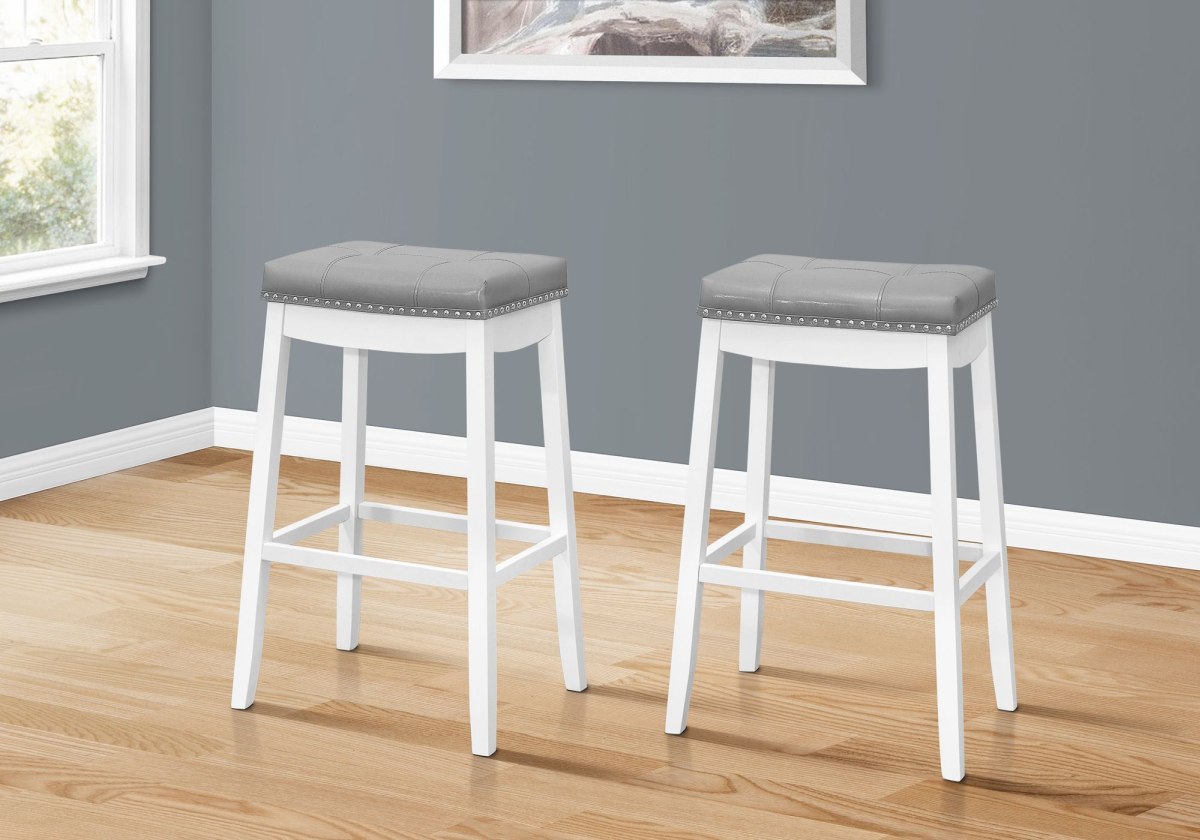 Leather saddle counter online height stools