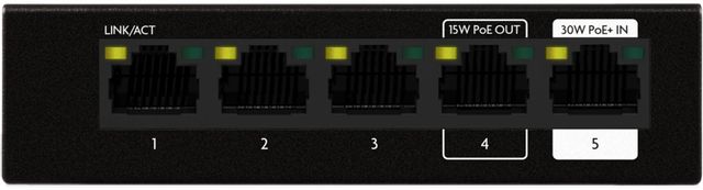 Luxul 5 Port Unmanaged PoE+ Switch 1