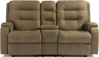 Flexsteel® Arlo Power Reclining Loveseat with Console and Power Headrests