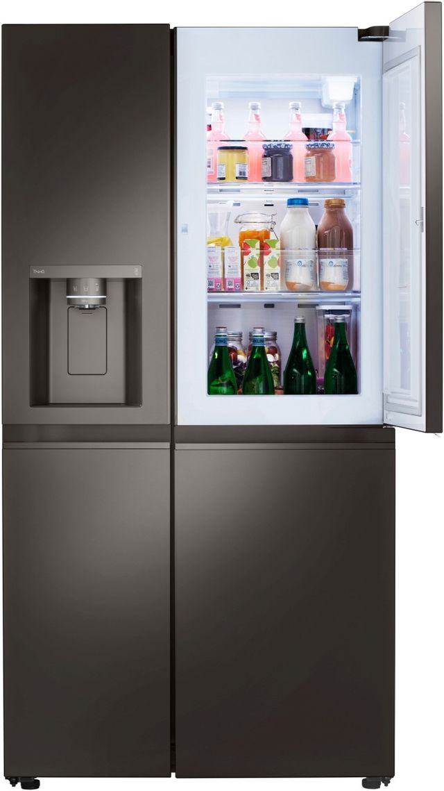 LG 27.1 Cu. Ft. PrintProof™ Black Stainless Steel Side-by-Side Refrigerator-3