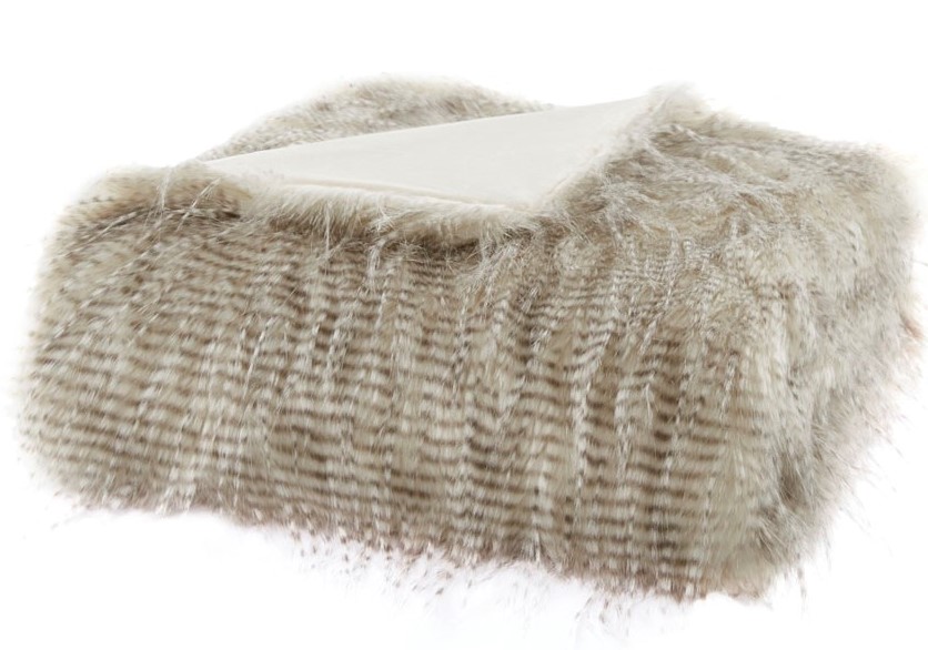 Natural faux fur throw new arrivals