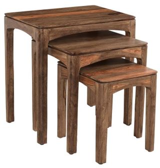 Coast To Coast Accents™ 3-Piece Waverly Light Natural Nesting Tables Set