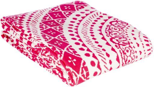 Surya Ekena Bright Pink 50" x 60" Throw Blanket-2