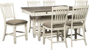 Signature Design by Ashley® Bolanburg 5-Piece Two Tone Counter Height Dining with 2 FREE Stools P08073220