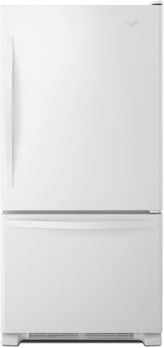 Réfrigérateur à congélateur inférieur de 30 po Whirlpool® de 18.7 pi³ - Blanc