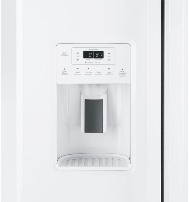 GE® 25.3 Cu. Ft. Fingerprint Resistant Stainless Steel Side by Side Refrigerator 26