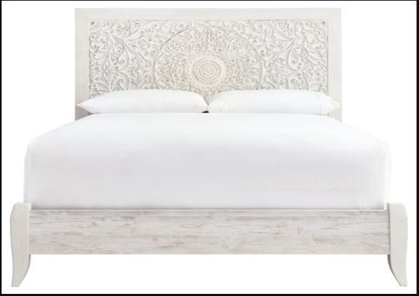 Signature Design by Ashley® Paxberry Whitewash Queen Panel Headboard-1