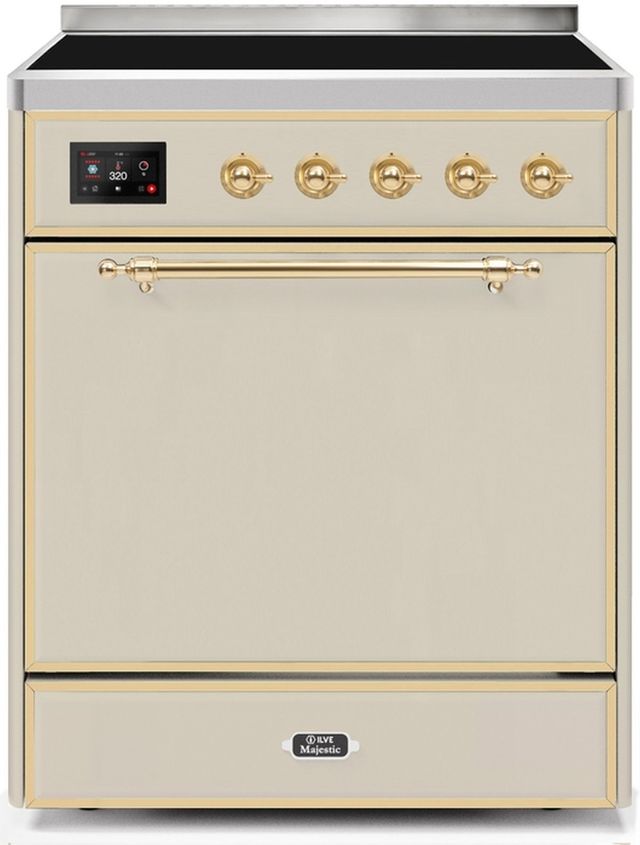 Ilve Majestic Series 30" Stainless Steel Freestanding Induction Range 0