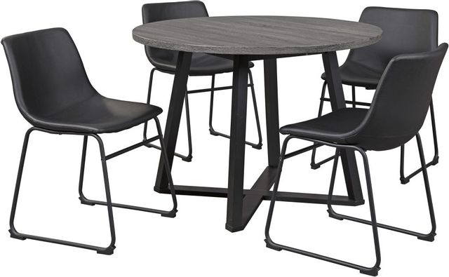 Signature Design by Ashley® Centiar Gray/Black Dining Room Table 6