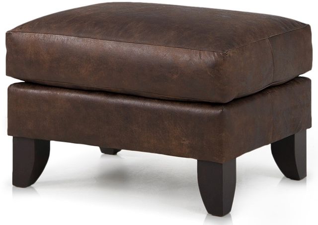 Smith Brothers 919 Collection Brown Leather Ottoman 1