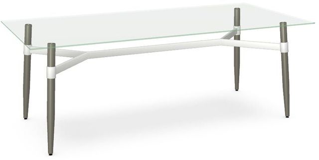Amisco Link 84" Glass Table