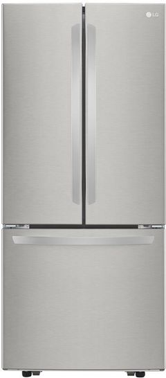 LG 21.8 Cu. Ft. 3-Door French Door Refrigerator-Stainless Steel