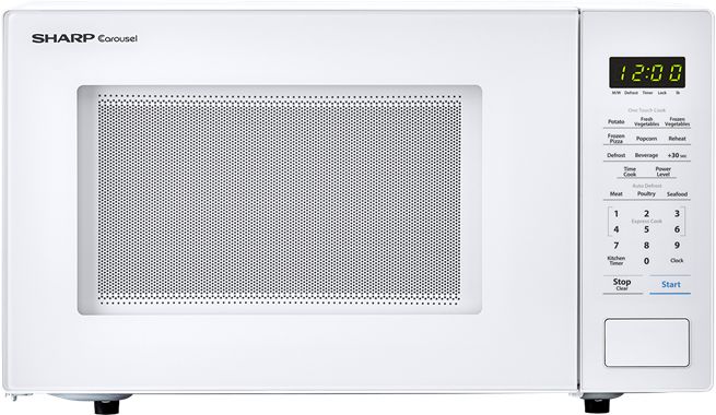 Sharp® Carousel® 1.1 Cu. Ft. White Countertop Microwave