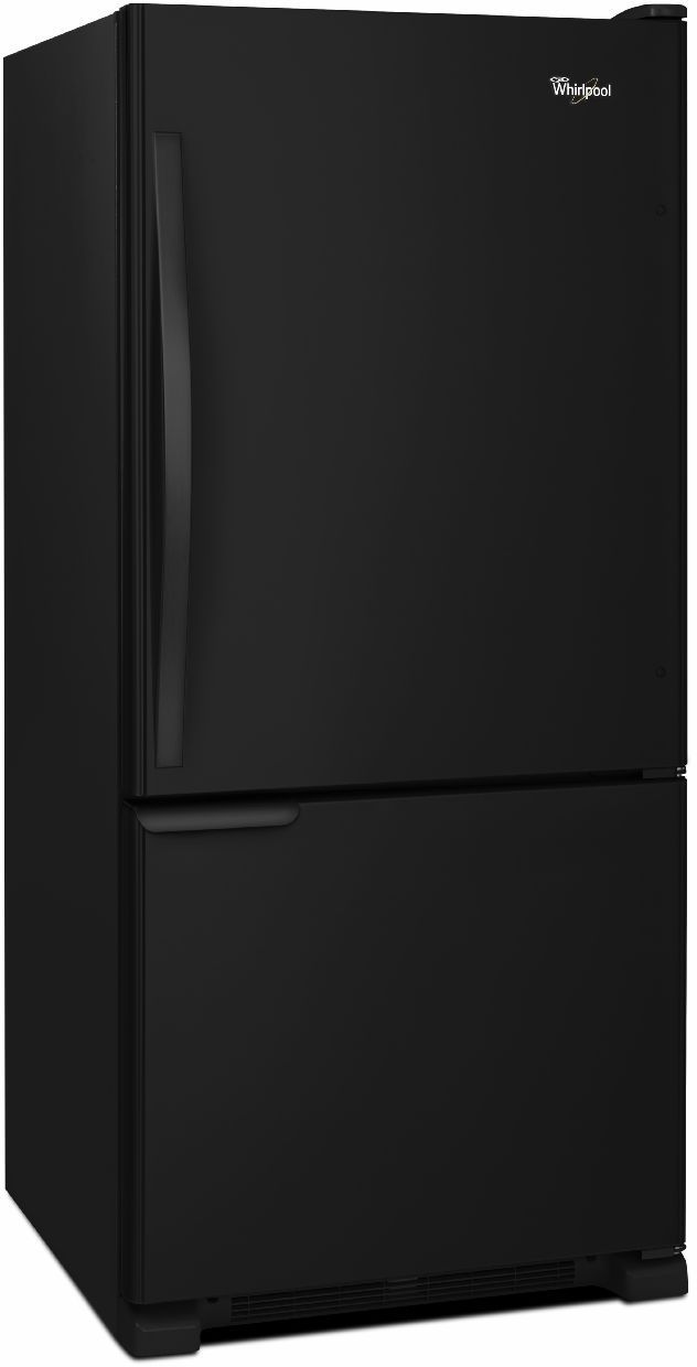 Whirlpool® Gold® 18.7 Cu. Ft. Bottom Freezer Refrigerator-Black-3