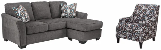 Benchcraft® Brise 2-Piece Slate Living Room Seating Set 0