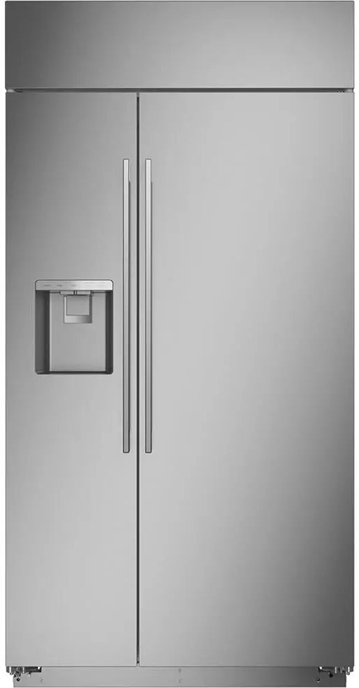 Monogram® 42 in. 24.5 Cu. Ft. Stainless Steel Built In Counter Depth Side-by-Side Refrigerator-0