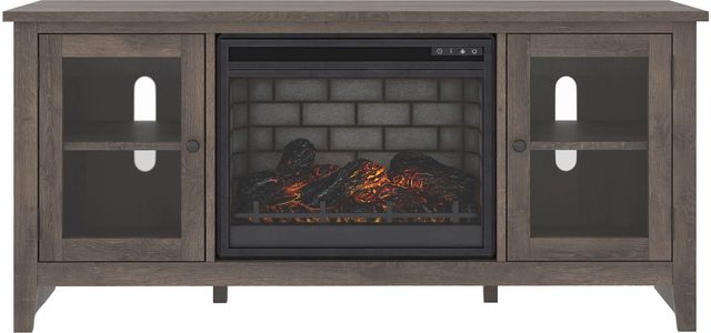 Signature Design by Ashley® Arlenbry Gray 60" TV Stand with Electric Infrared Fireplace Insert