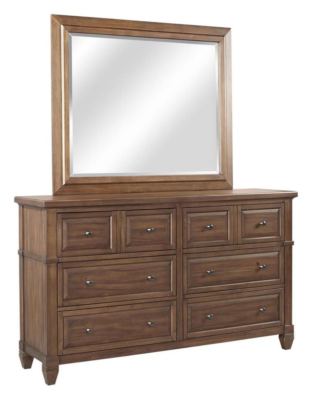 Aspenhome Thornton Sienna Queen Bed, Dresser, Mirror with Jewelry Storage, Chest and 1 Nightstand 4