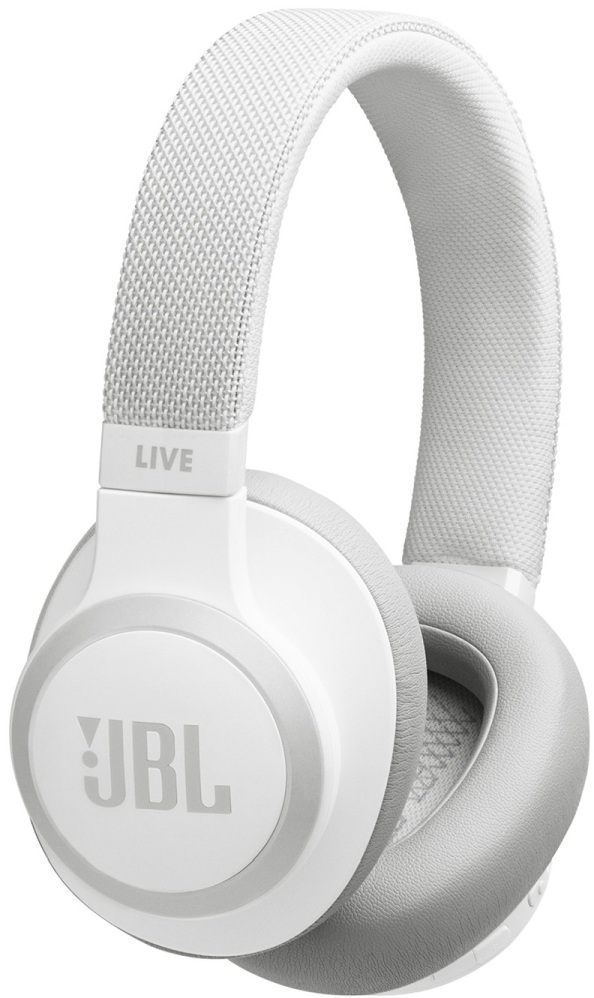 JBL Live 650BT White Over-Ear Noise Cancelling Headphones