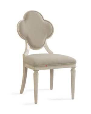 Bassett Mirror Chloe Antique White/Ivory Side Chair