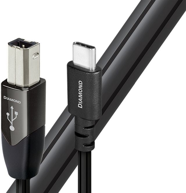 AudioQuest® Diamond Black 0.75 m USB C to B Cable