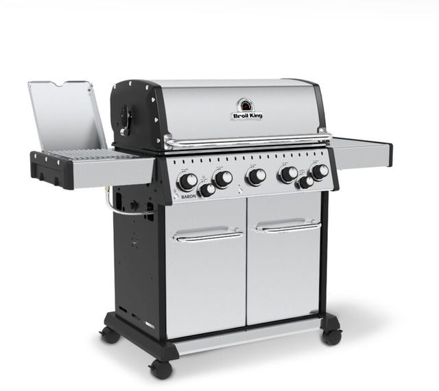 Broil King® Baron™ S 590PRO Infrared 63" Stainless Steel Freestanding Gas Grill 4