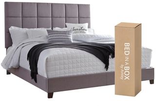 Signature Design by Ashley® Dolante 2-Piece Gray Queen Panel Bed Set