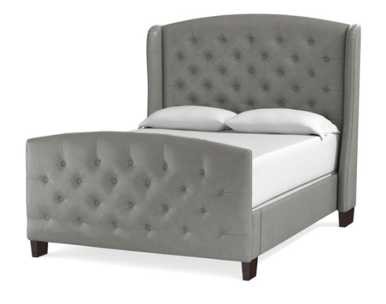 Bassett® Furniture Custom Upholstered Gray Paris Arched California King Bed