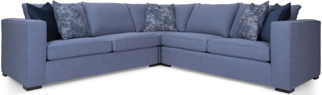 Decor-Rest® Furniture LTD 2900 3 Piece Blue Sectional