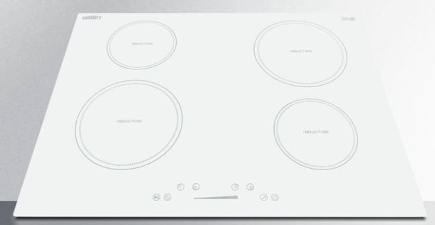 Summit® 30" White Induction Cooktop 14