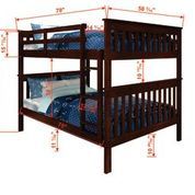 Donco Kids Mission Bunk Bed Full/Full-1