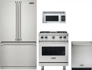 Viking® 4 Piece Kitchen Package-Stainless Steel