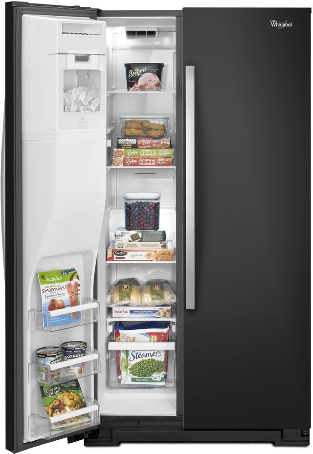 Whirlpool® 26.0 Cu. Ft. Side-By-Side Refrigerator-Black Ice 8