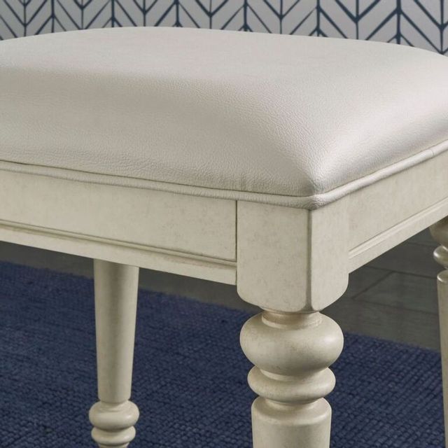 homestyles® Chambre Antiqued White Vanity Bench 5